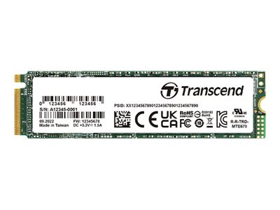 Transcend MTE672A - SSD - verschlüsselt - 128 GB - intern - M.2 2280 (einseitig)