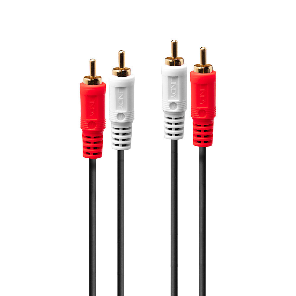 Lindy Premium - Audiokabel - RCA x 2 (M) bis RCA x 2 (M) - 20 m, Ansicht 2