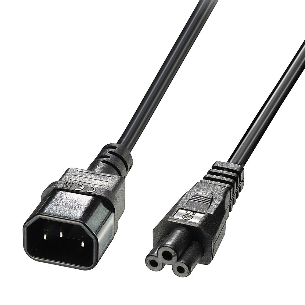 Lindy Cloverleaf - Stromkabel - IEC 60320 C14 zu IEC 60320 C5, Ansicht 2