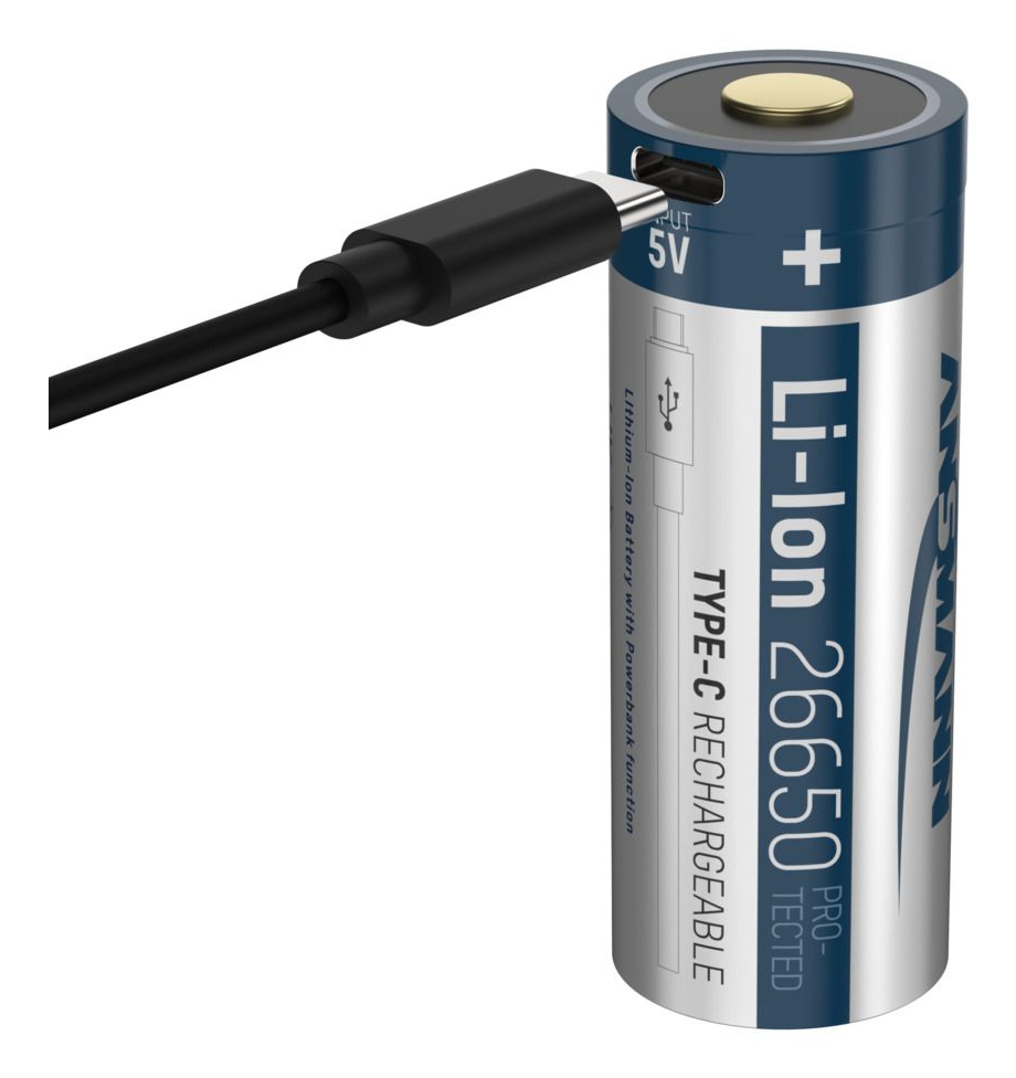 Ansmann 26650 USB-C Akku Li-Ion - Akku - Micro (AAA), Ansicht 2
