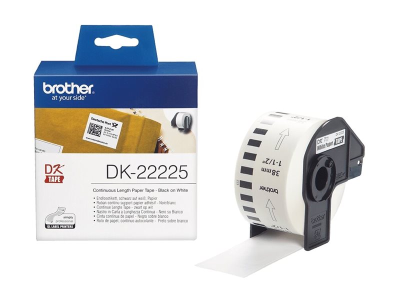 Brother DK-22225 - Papier - Schwarz auf Weiß - Rolle (3,8 cm x 30,5 m), Ansicht 4