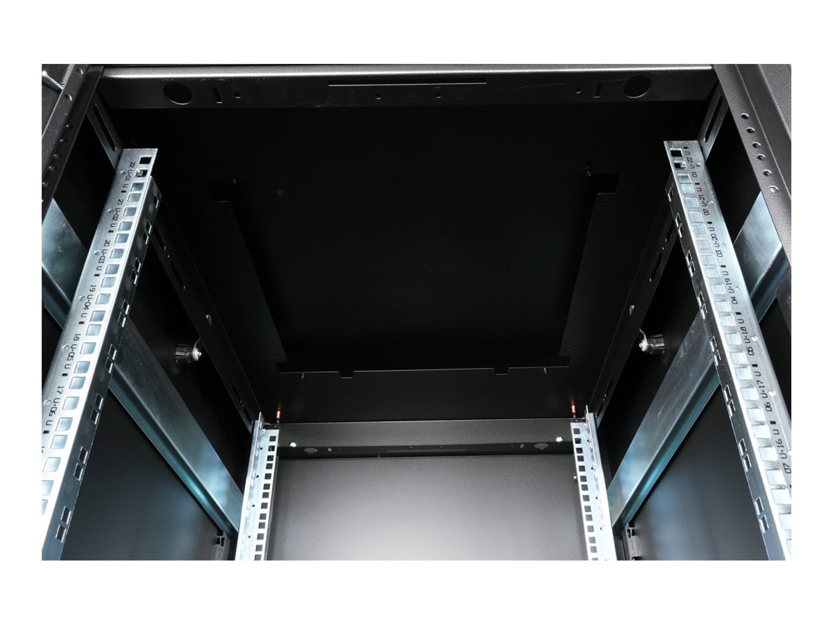 ROLINE Pro - Schrank Netzwerkschrank - mit Glastür 600 x 800 mm (B x T)