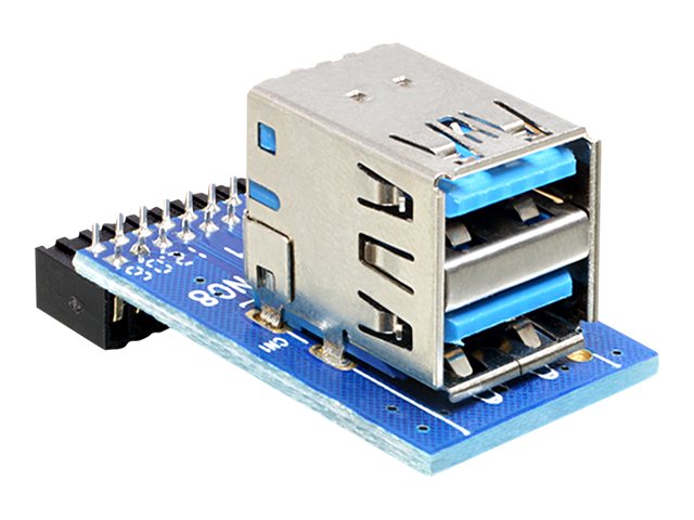 Delock USB 3.0 Pin Header - Interner und externer USB-Adapter - 19-poliger USB 3.0 Kopf (W)
