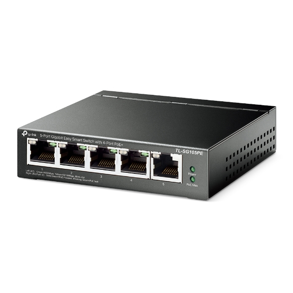 TP-LINK TL-SG105PE - Switch - managed - 5 x 10/100/1000 (4 PoE+), Ansicht 4