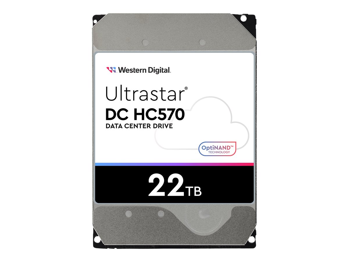 WD Ultrastar DC HC570 - Festplatte - verschlüsselt - 22 TB - intern - 3.5 (8.9 cm)