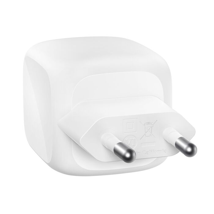 Belkin BoostCharge Pro - Netzteil - GaN - 50 Watt - Fast Charge - 2 Ausgabeanschlussstellen (2 x USB-C), Ansicht 2