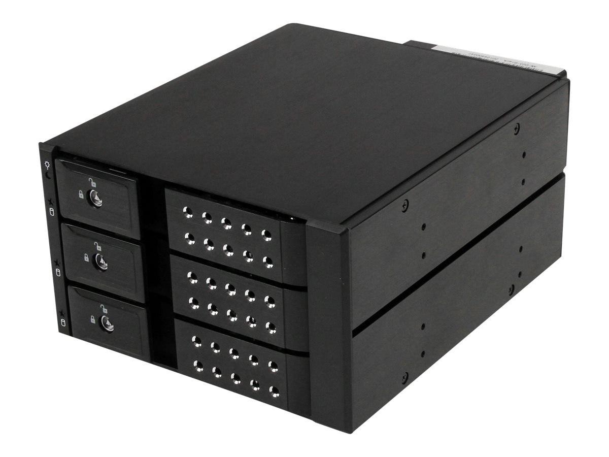 StarTech.com 3-fach 3,5 trägerloser SATA Festplatten Aluminium Wechselrahmen Backplane - 3 Bay 3,5 Zoll (8,9cm)