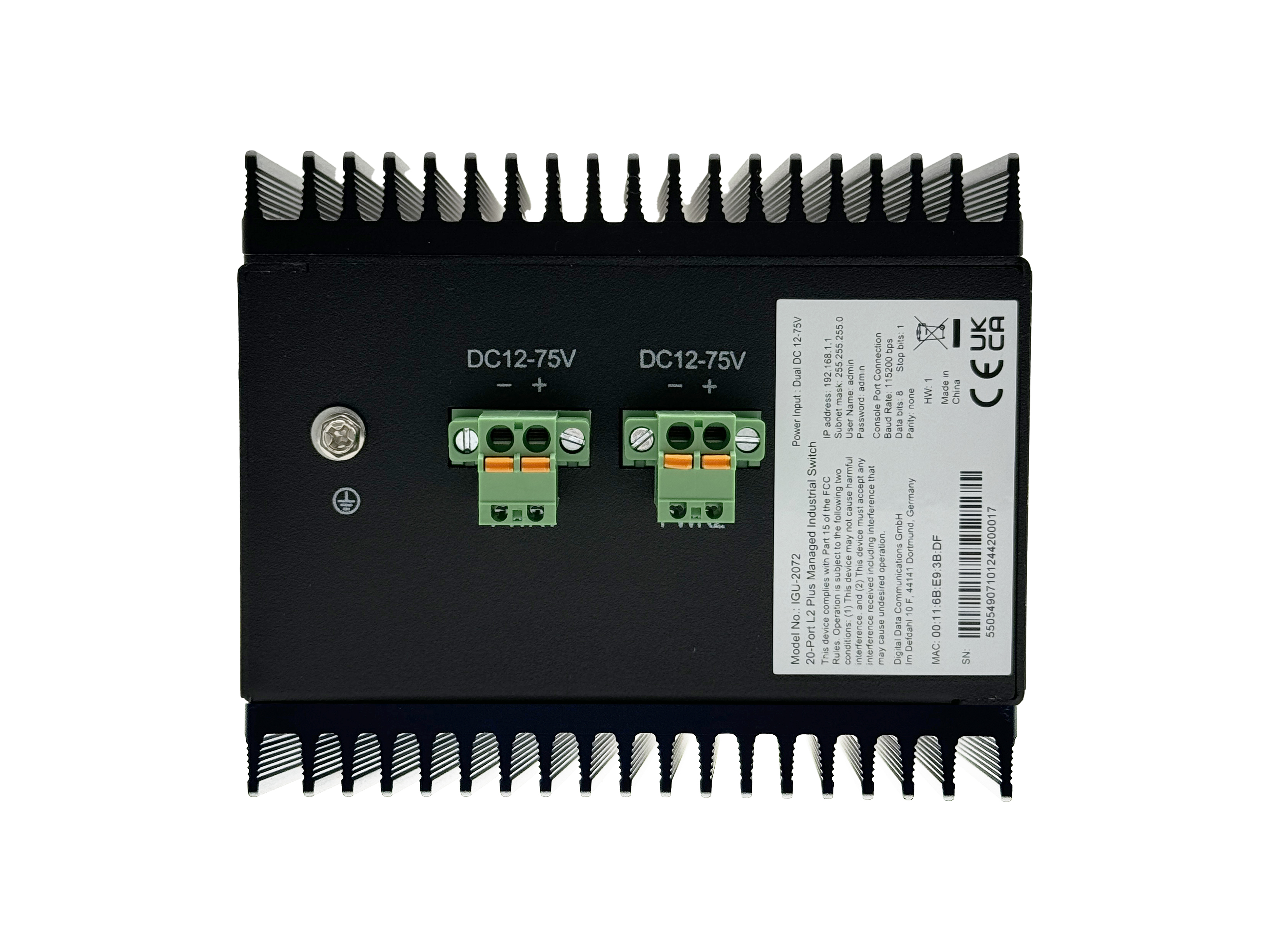 LevelOne Switch 20x GE IGU-2072 8x 1GbE 2.5GbE SFP sw - Switch - 1 Gbps, Ansicht 3