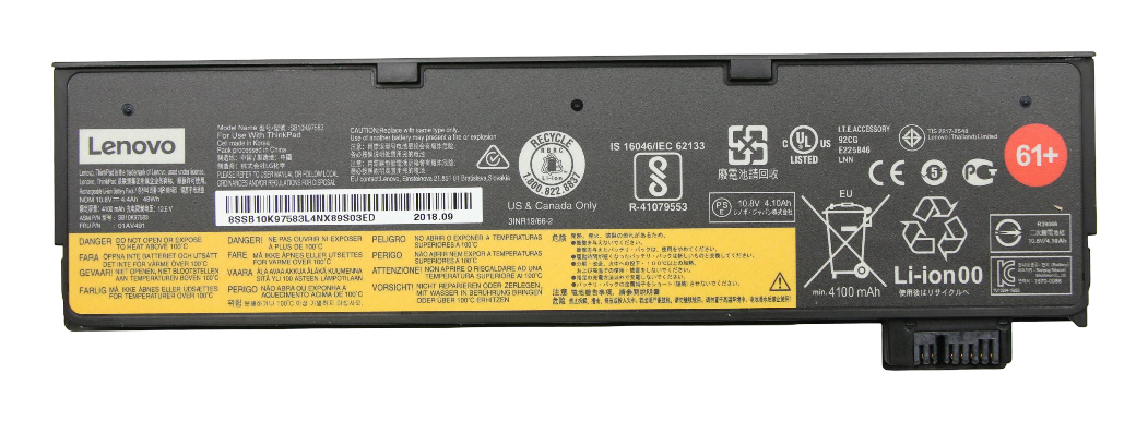 Lenovo Laptop-Batterie - Lithium-Ionen - 6 Zellen, Ansicht 2