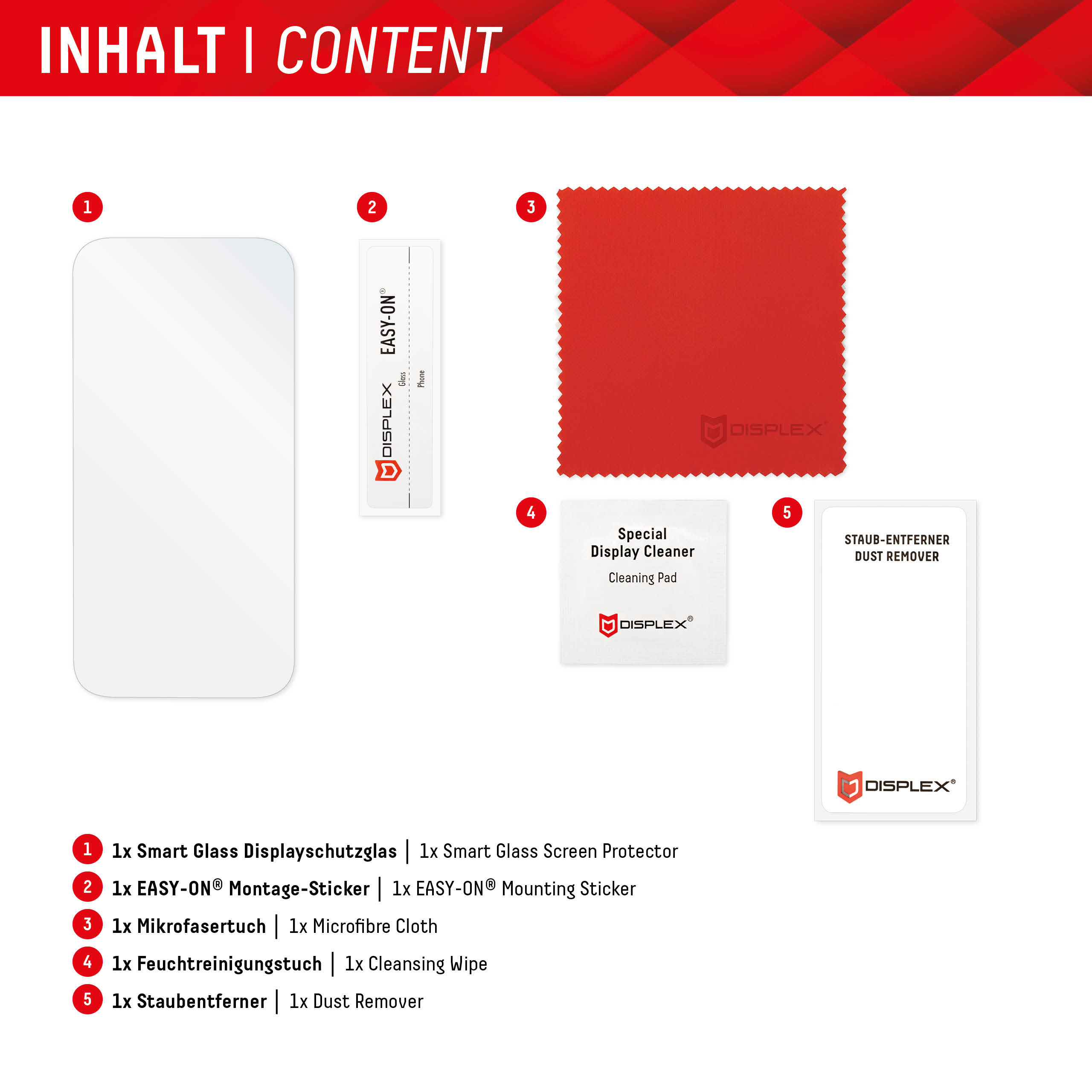 E.V.I. Displex Smart Glass 9H für Samsung Galaxy S24 - Montagesticker - unzerbrechlich, Ansicht 3