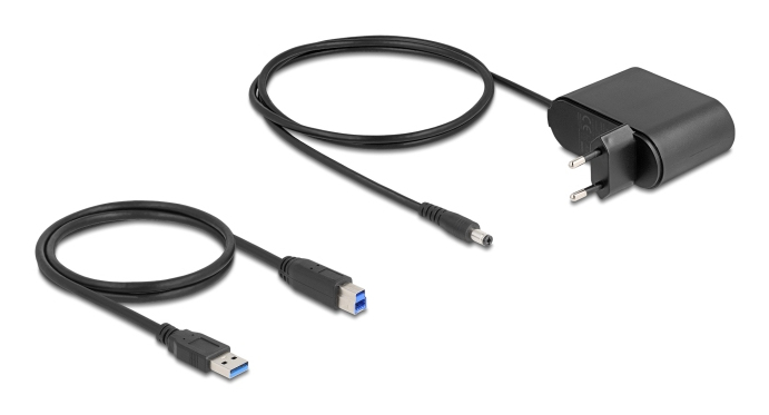 Delock HDD / SSD Dockingstation - 1:2 clone function Schächte: 3 - 2,5 / 3,5 gemeinsam genutzt (6,4 cm/8,9 cm), Ansicht 3