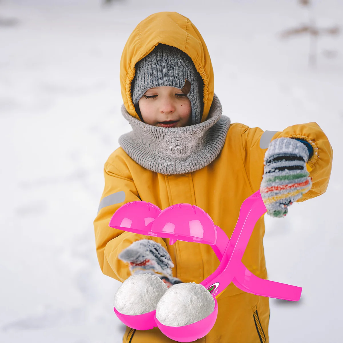JAMARA Schneeballzange Duo 38cm pink, Ansicht 3