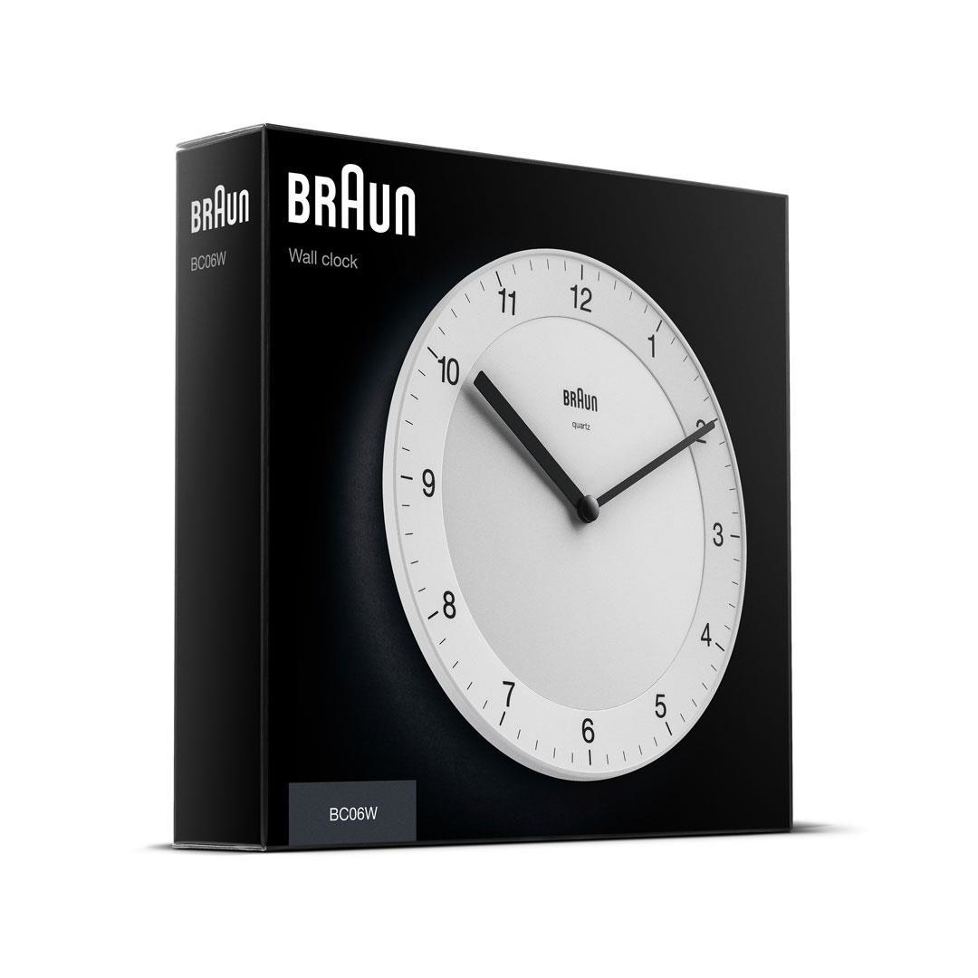 Braun BC06W - Wand - Quarzuhr - Rund - Weiß - Erwachsene - AA, Ansicht 4