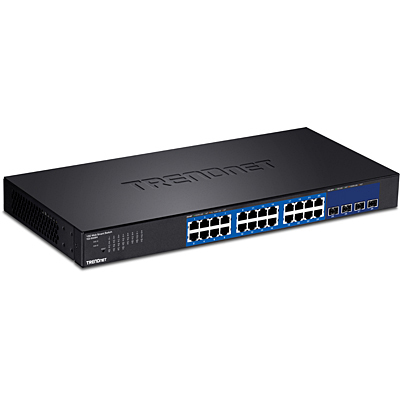 TRENDnet TEG 30284 - Switch - Smart - 24 x 10/100/1000 + 4 x 10 Gigabit SFP+, Ansicht 2