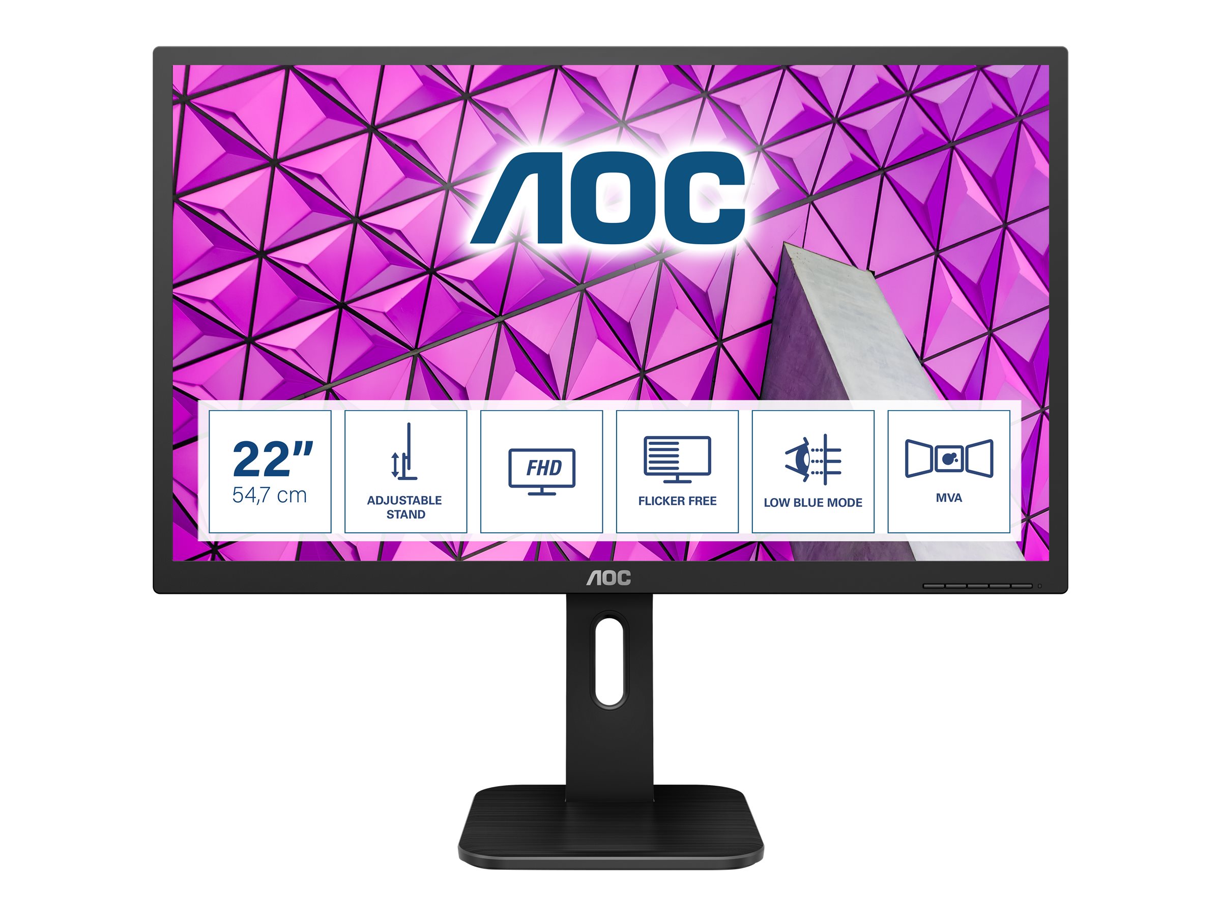 AOC 22P1 - LED-Monitor - 54.6 cm 21.5" - 1920 x 1080 Full HD 1080p (22P1)