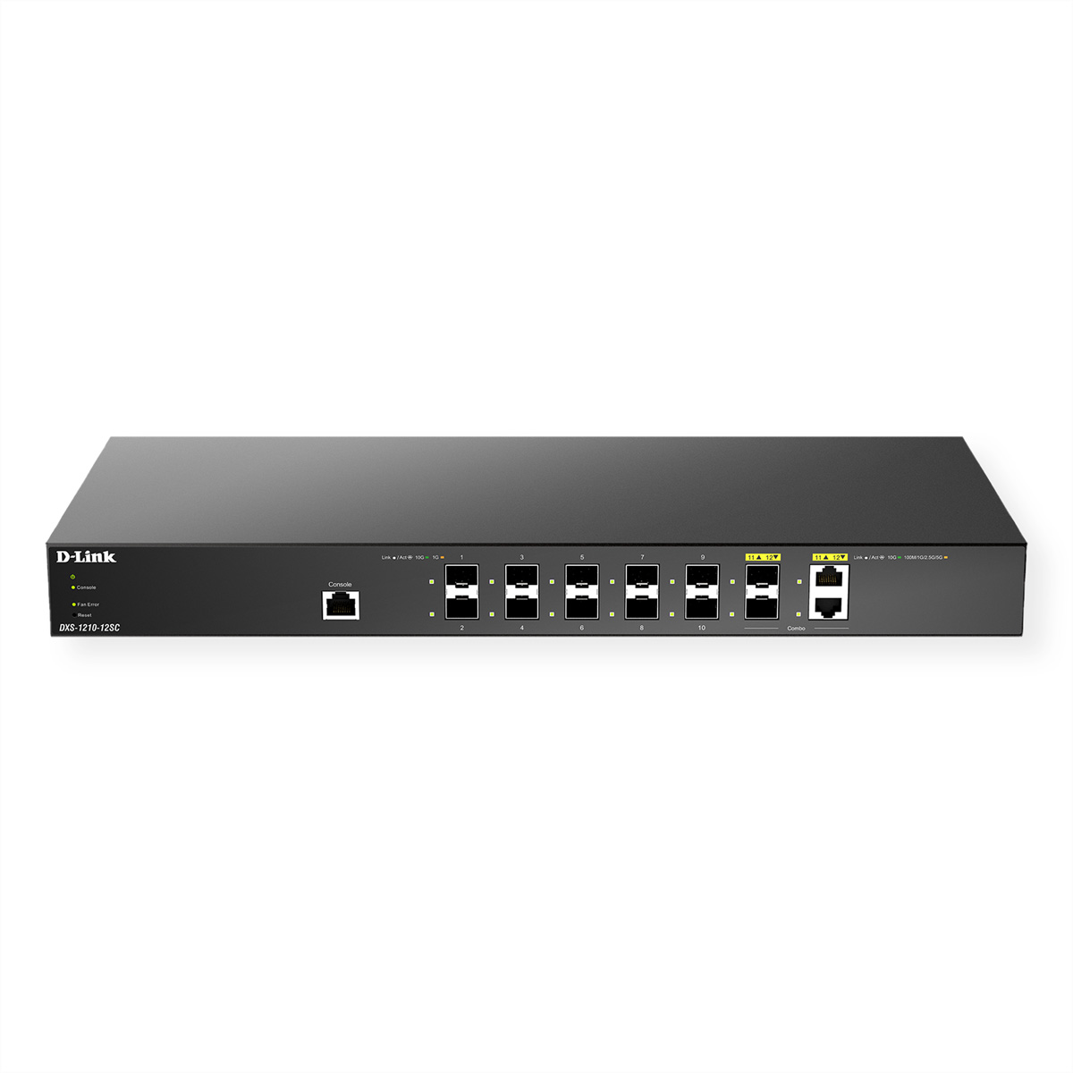 D-Link DXS 1210-12SC - Switch - Smart - 10 x 10 Gigabit SFP++ 2 combo 10 - Switch - Kupferdraht