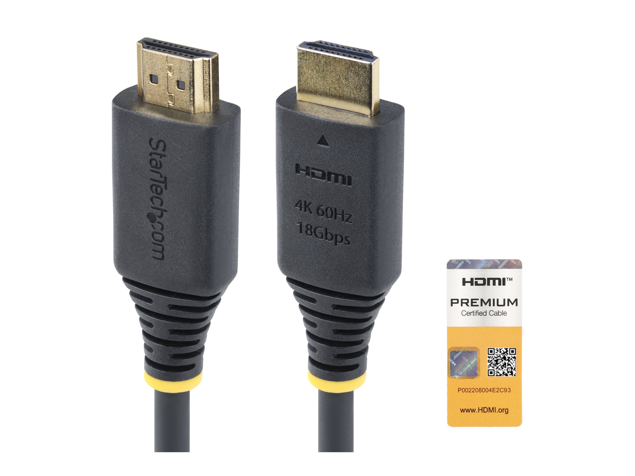 StarTech.com 1m (3.3ft) Premium Certified High Speed HDMI Cable 4K60Hz