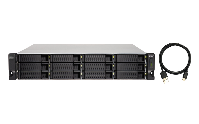 QNAP TL-R1200C-RP - Festplatten-Array - 12 Schächte (SATA-600), Ansicht 2