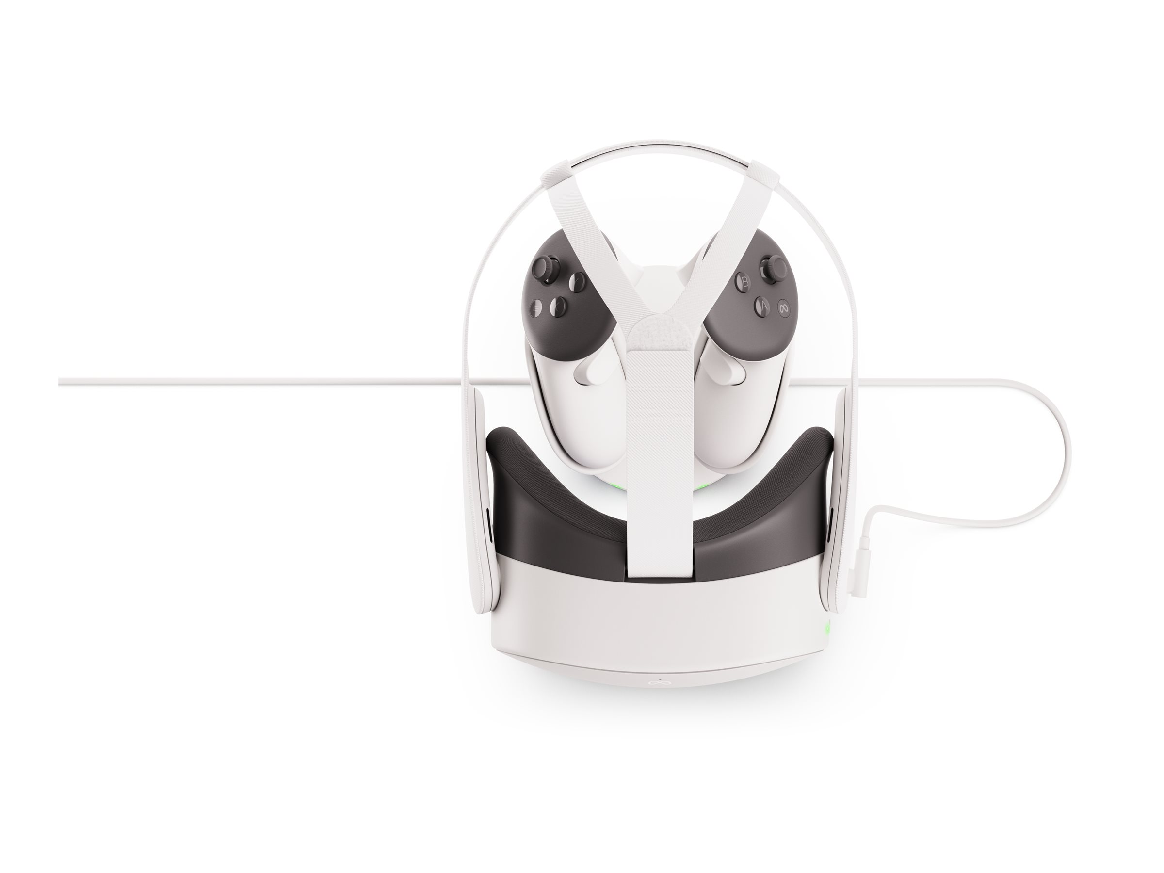 META Ladestation - kompakt + Batterie 2 x - Li-Ion - 167 mAh - 0.64 Wh - 27 Watt (24 pin USB-C), Ansicht 5