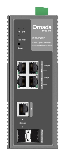 TP-LINK Omada IES206GPP V1 - Switch - industriell - managed - 4 x 10/100/1000 (3 PoE+, 1 PoE++), Ansicht 3
