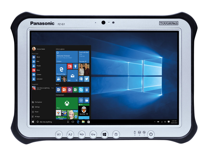 Panasonic Toughpad FZ-G1 - Robust - Tablet - Core i5 7300U / 2.6 GHz - vPro - Win 10 Pro 64-Bit - HD Graphics 620 - 8 GB RAM - 256 GB SSD - 25.7 cm (10.1")