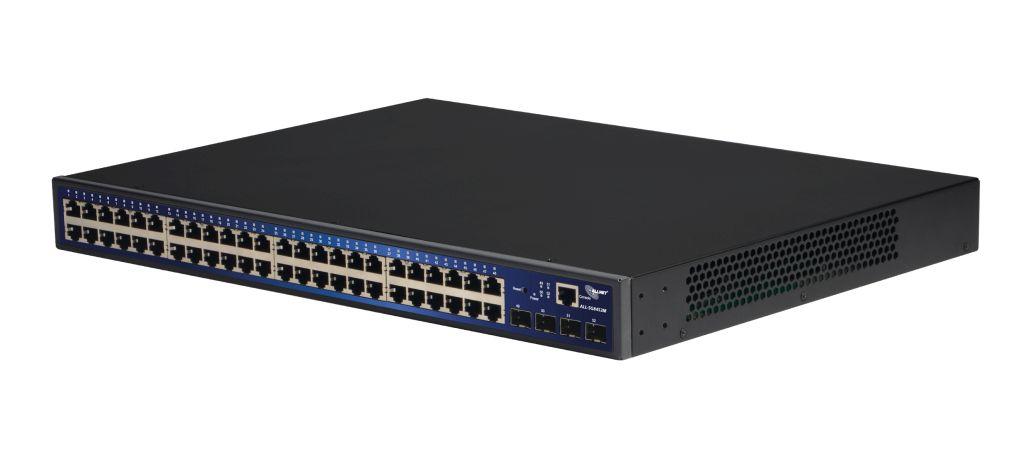 ALLNET ALL-SG8452M gemanaged L2 Gigabit Ethernet (10/100/1000) Schwarz Netzwerk-Switch, Ansicht 2
