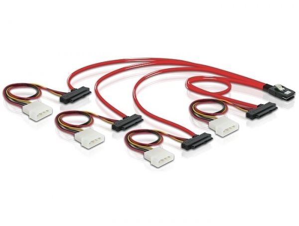 Delock Internes SAS-Kabel - 4-Lane - 36 PIN 4iMini MultiLane (M), Ansicht 3