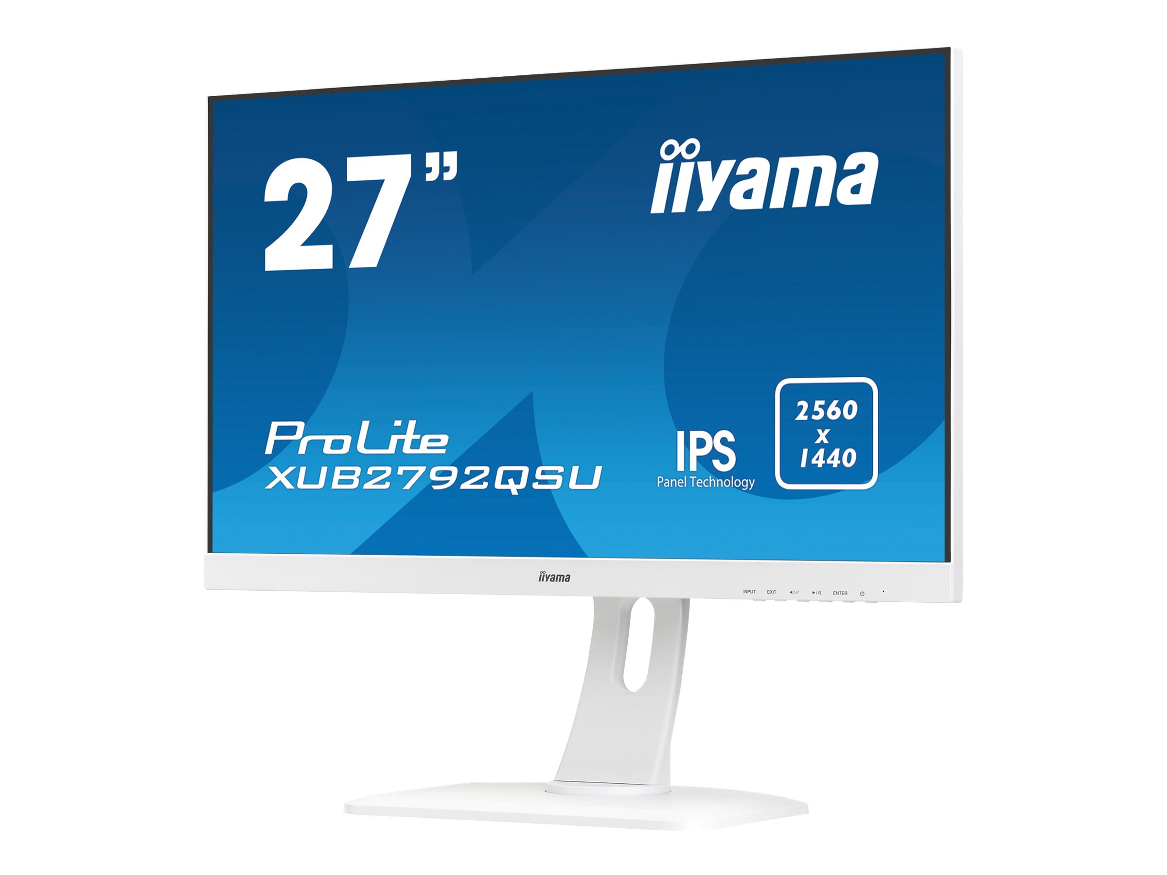 iiyama ProLite XUB2792QSU-W1 - LED-Monitor - 68.5 cm (27") - 2560 x 1440 @ 70 Hz - IPS - 350 cd/m²