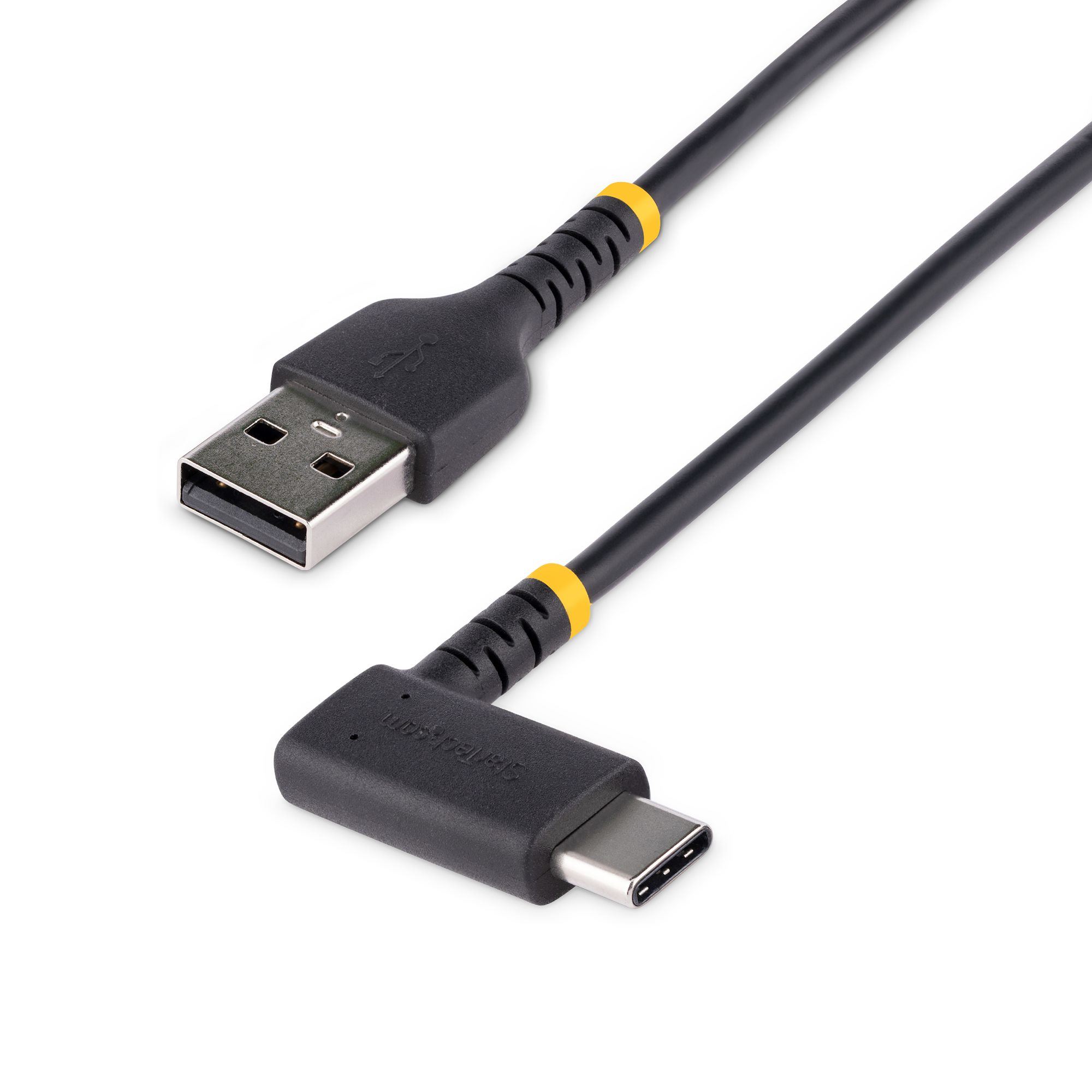 StarTech.com 3ft (1m) USB A to C Charging Cable Right Angle, Heavy Duty Fast Charge USB-C Cable, Ansicht 2