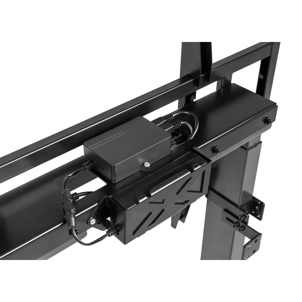 Techly Motorisierter TV Wagen mit einstellb. Höhe fuer 55-100'' schwarz, Ansicht 4