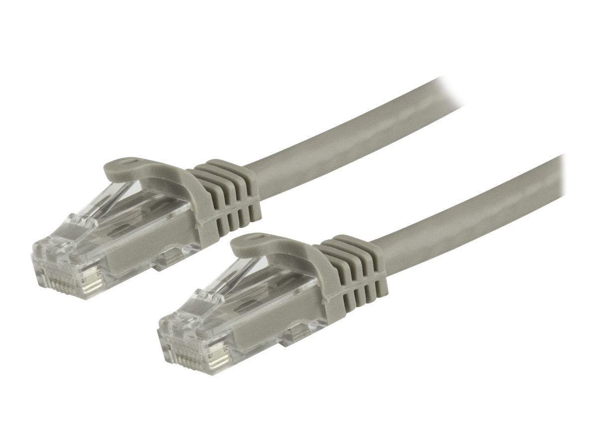 StarTech.com 1.5m CAT6 Ethernet Cable, 10 Gigabit Snagless RJ45 650MHz 100W PoE Patch Cord, CAT 6 10GbE UTP Network Cable w/Strain Relief, Grey, Wiring is UL Certified/TIA - Category 6 - 24AWG (N6PATC150CMGR)