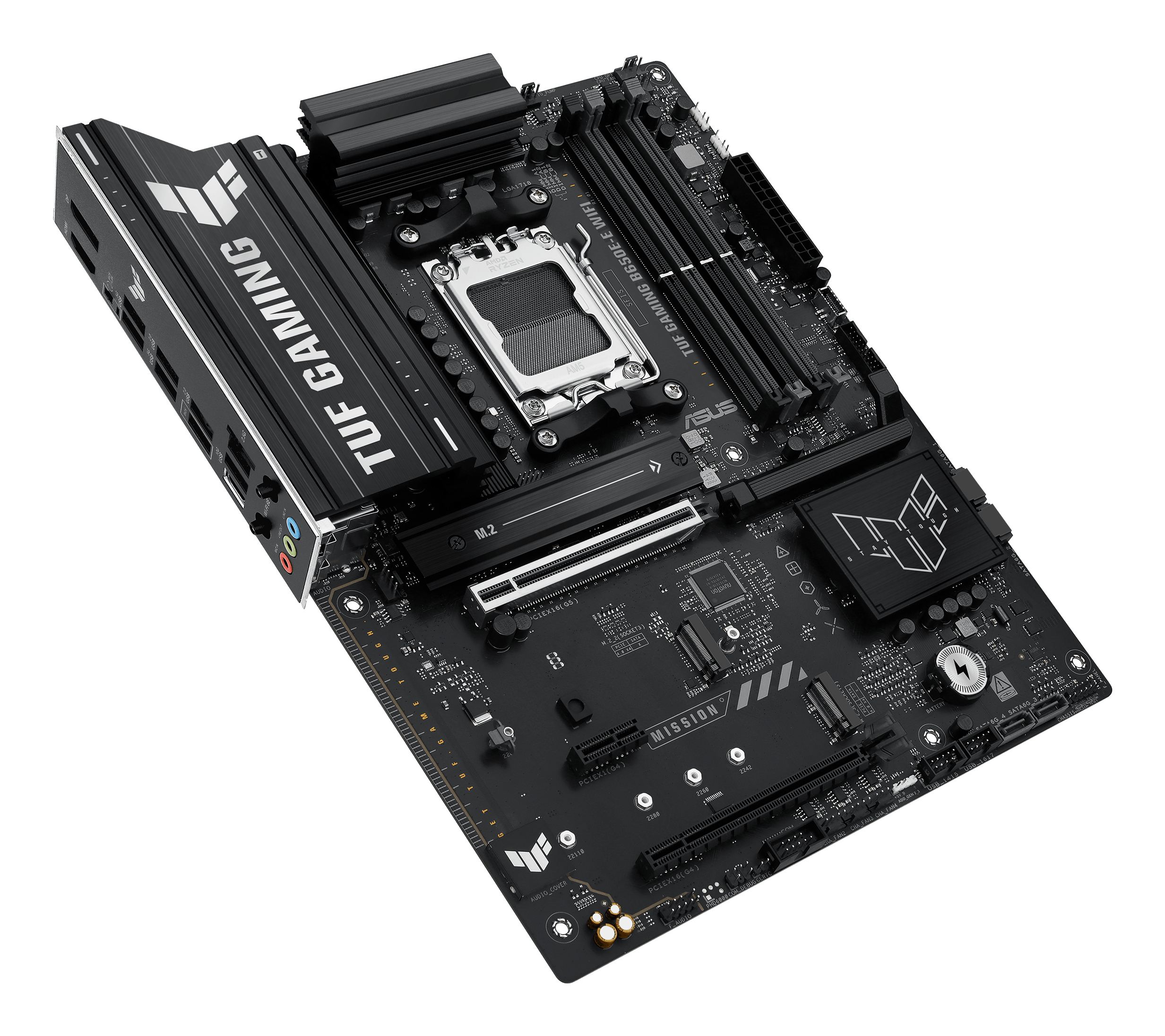 ASUS TUF GAMING B650E-E WIFI - Motherboard - ATX - Socket AM5 - AMD B650 Chipsatz - Wi-Fi 6E, Bluetooth, 2.5 Gigabit LAN, Ansicht 2