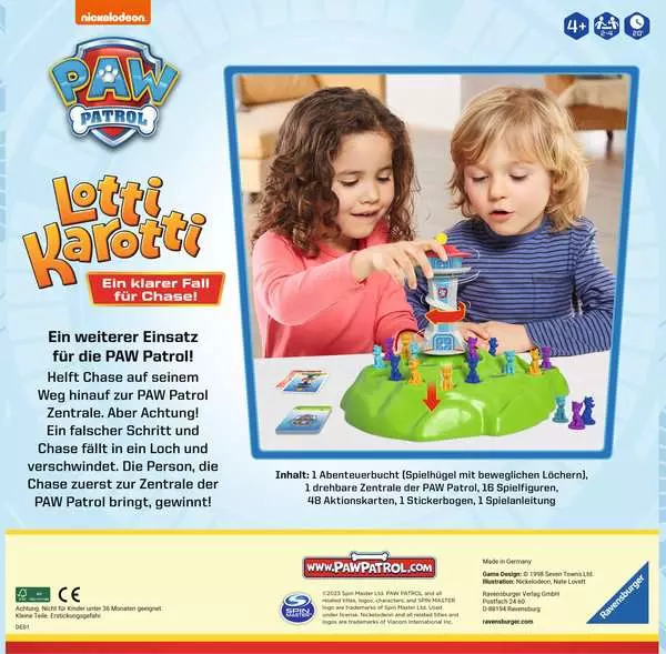 Ravensburger PAW Patrol Lotti Karotti - Kinderspiel ab 4 Jahren - Brettspiel - Familie - 4 Jahr€, Ansicht 2