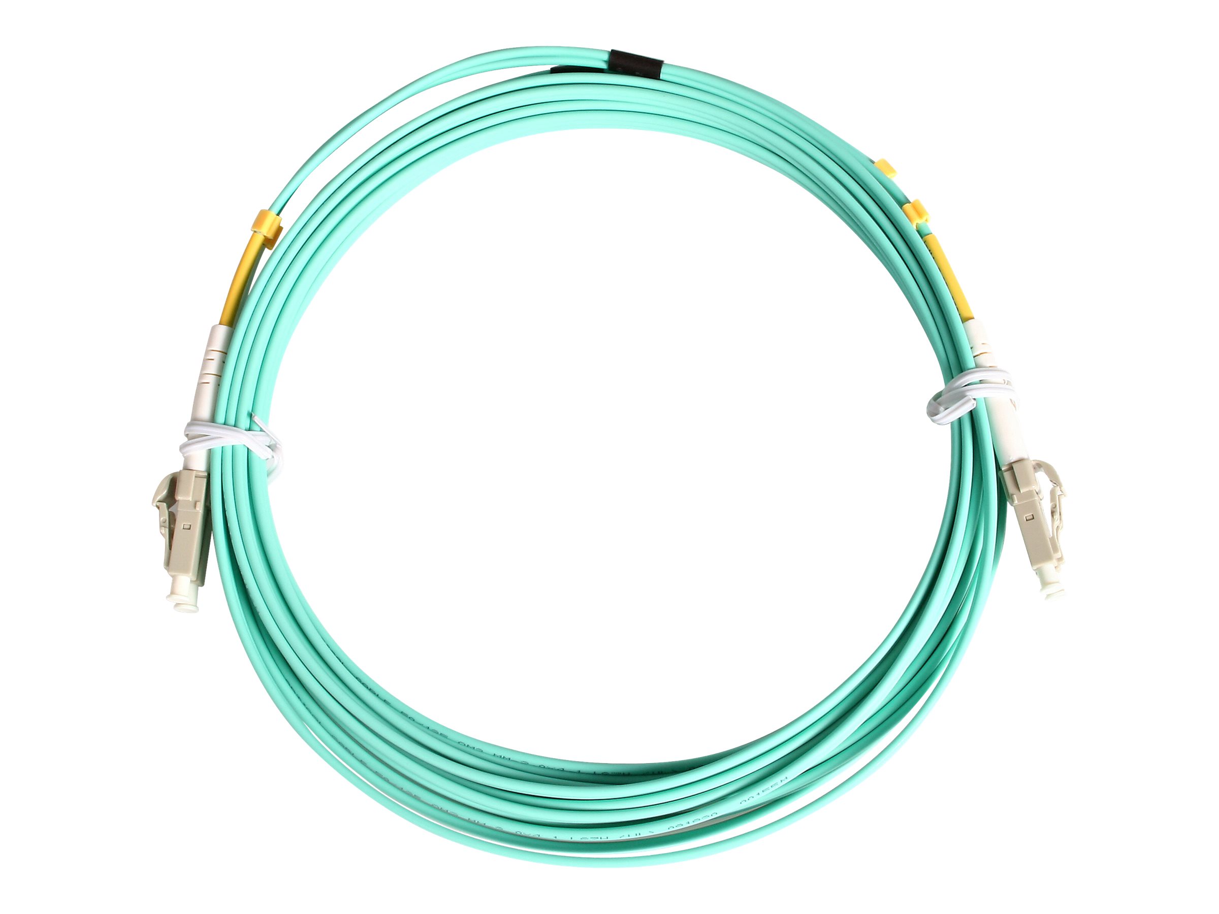 1m (3ft) LC/UPC to LC/UPC OM4 Multimode Fiber Optic Cable, 50/125µm  LOMMF/VCSEL Zipcord Fiber, 100G Networks, Low Insertion Loss, LSZH Fiber  Patch