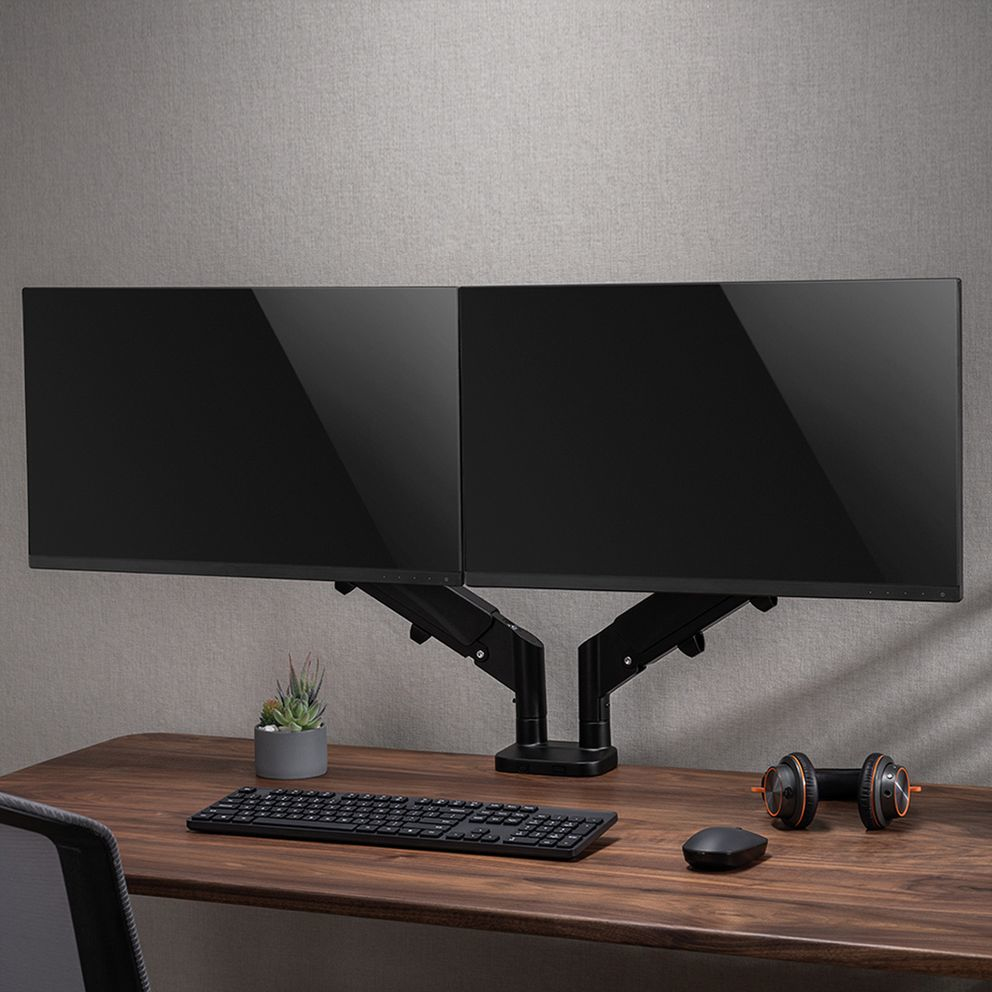 VALUE LCD-Dual-Arm Tischbefestigung platzsparend 6 Gel., Ansicht 2