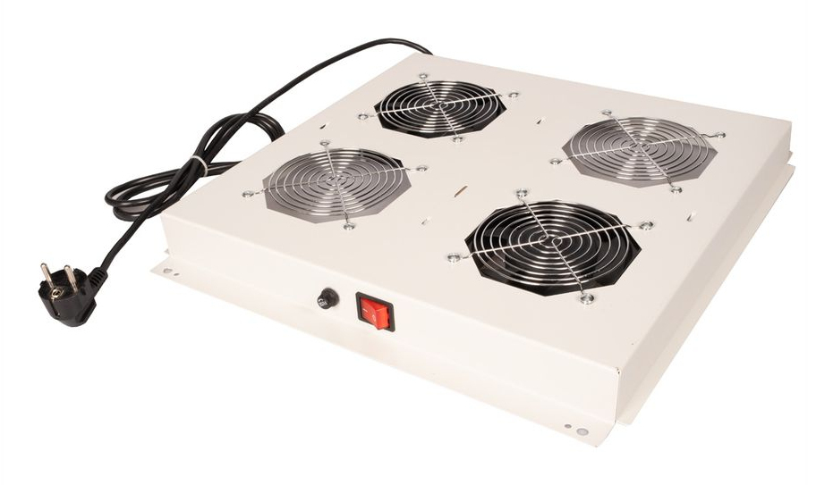 ROLINE Rack - Lüfter Kit - with 2 fans - Dach - Hellgrau, RAL 7035 - 48.3 cm (19), Ansicht 4