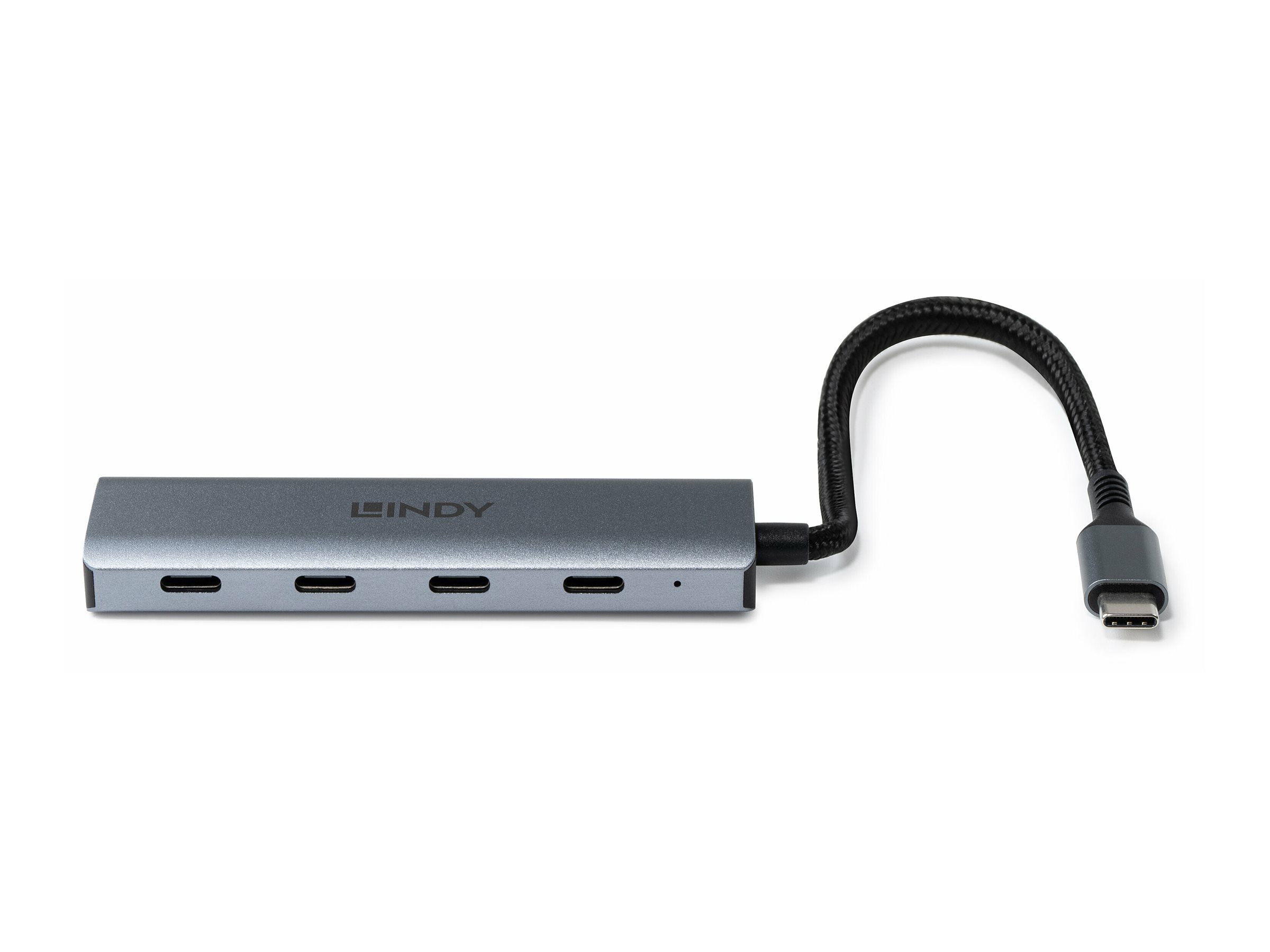 Lindy Hub - Typ C - 4 x USB-C 3.2 Gen 2 - Desktop, Ansicht 3