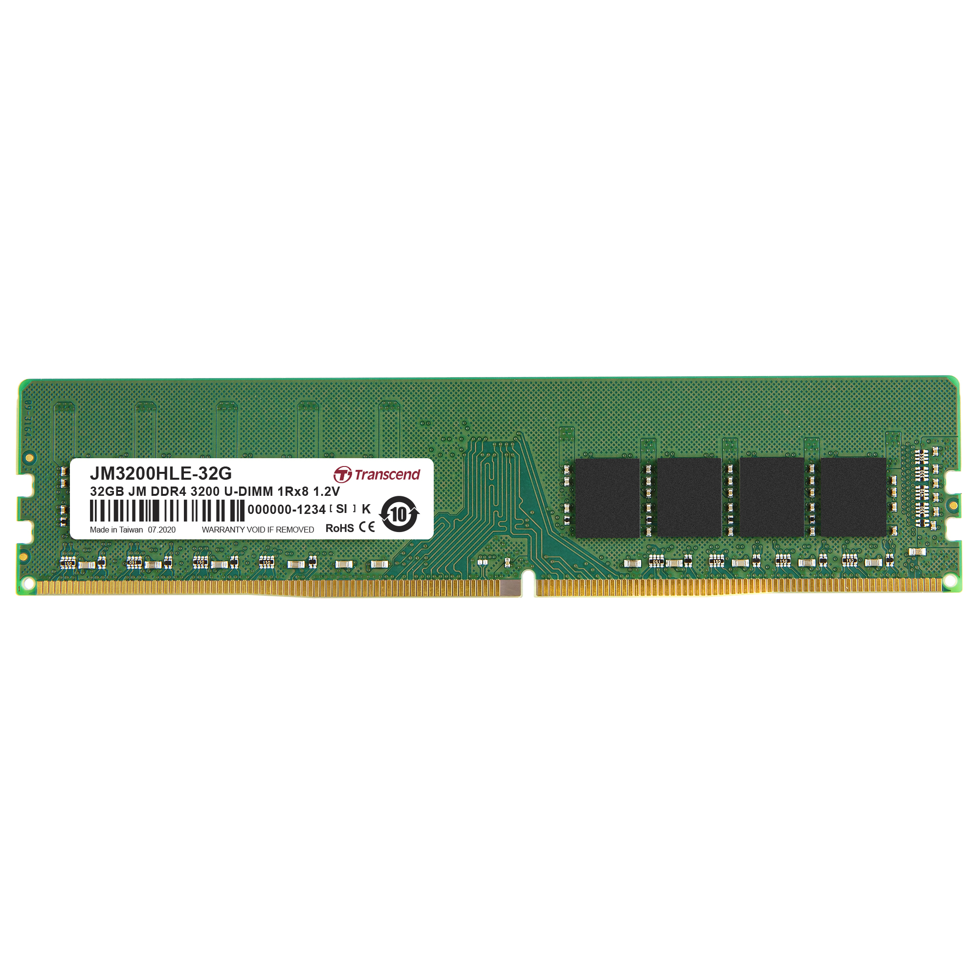 Transcend JetRAM - DDR4 - Modul - 32 GB - DIMM 288-PIN, Ansicht 2
