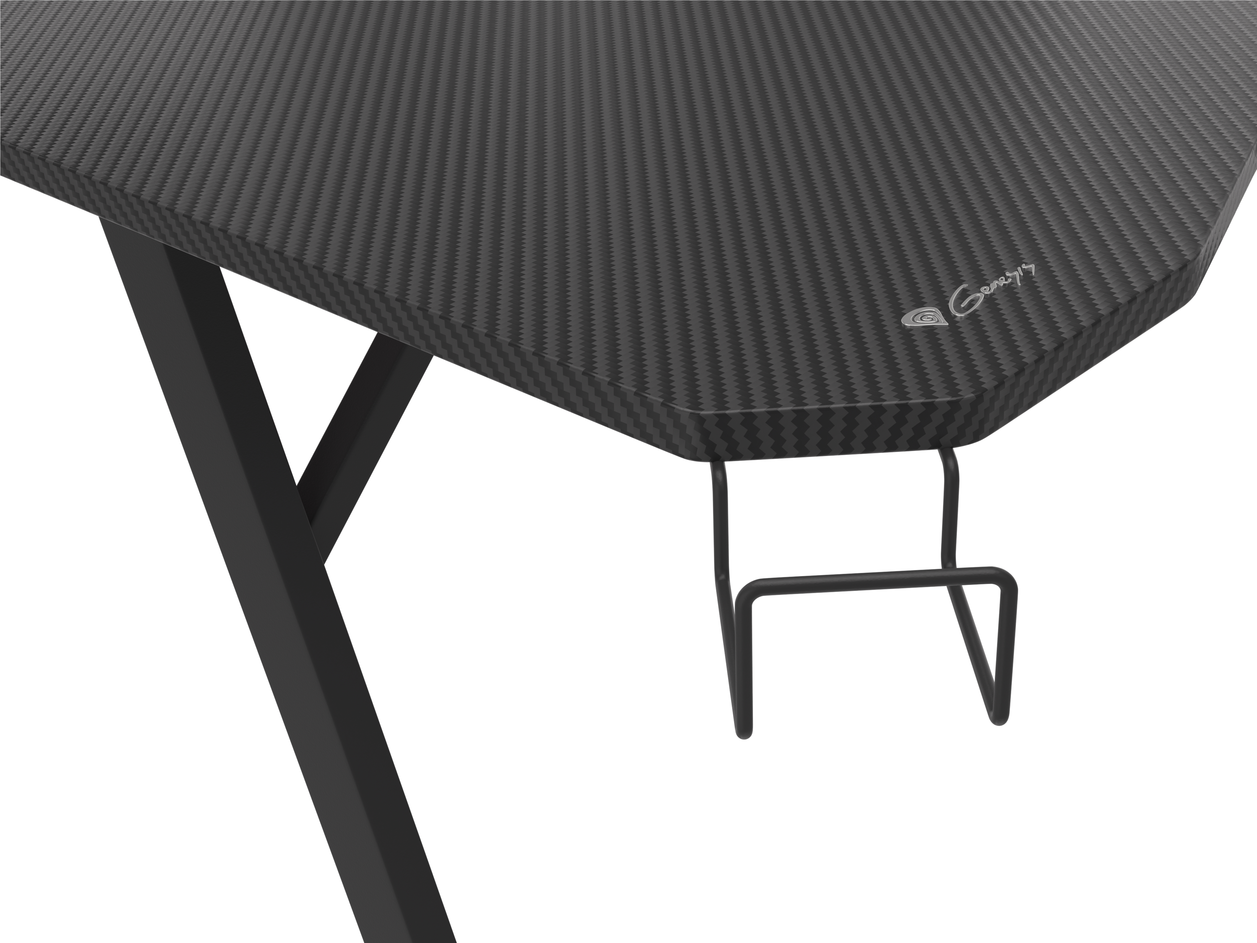 natec GENESIS NDS-1732 - Gerade - Rechteckige Form - MDF-Platten - Stahl - Gaming - Schwarz, Ansicht 4