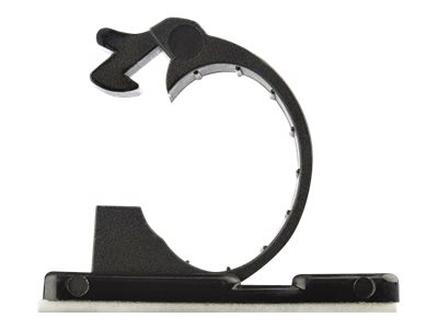 StarTech.com 100 Selbstklebende Kabelklemmen Mittel - PC Kabelmanagement/Kabelhalterung - Kabel Organisator - Netzwerk/USB/Ethernet Kabelclips - Nylonklemme UL/94V-2 Brandklasse - Schwarz (CBMCC2)