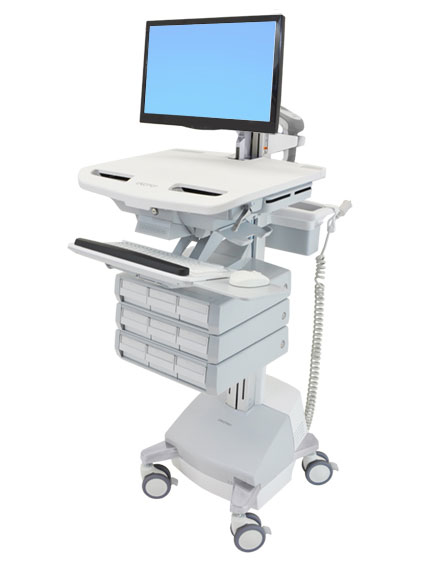 Ergotron Wagen für LCD-Display/Tastatur/Maus/CPU/Notebook/Barcodescanner (offene Architektur), Ansicht 4