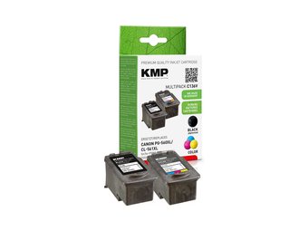 KMP 15814005 - Hohe (XL-) Ausbeute - Schwarz - Cyan - Magenta - Gelb - 15 ml - 143 ml - 3 Stück(e) - Multipack