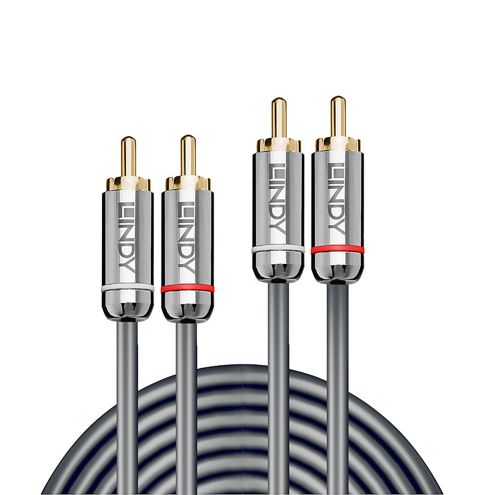 Lindy Cromo Line - Audiokabel - RCA männlich zu RCA männlich - 10 m, Ansicht 3