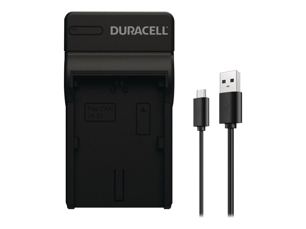 Duracell USB-Batterieladegerät - Schwarz - für Canon LC-E6, LC-E6E, XC10, XC15, Ansicht 4