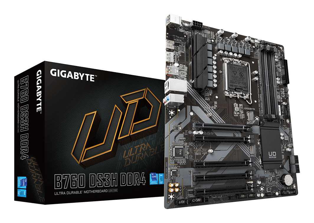 Gigabyte B760 DS3H DDR4 - 1.0 - Motherboard - ATX - LGA1700-Sockel - B760 Chipsatz, Ansicht 3