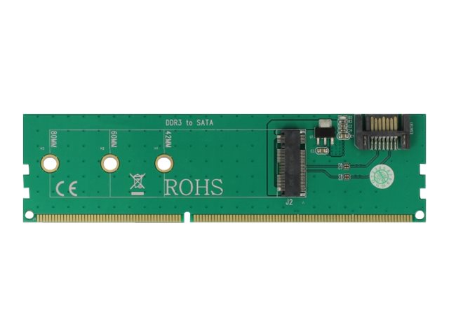 Delock Adapter SATA + DDR3 to M.2 key B - Schnittstellenadapter