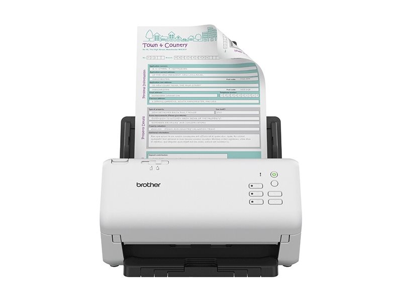 Brother ADS-4300N - Dokumentenscanner - Dual-CIS - Duplex - A4 - 600 dpi x 600 dpi - bis zu 40 Seiten/Min. (einfarbig)