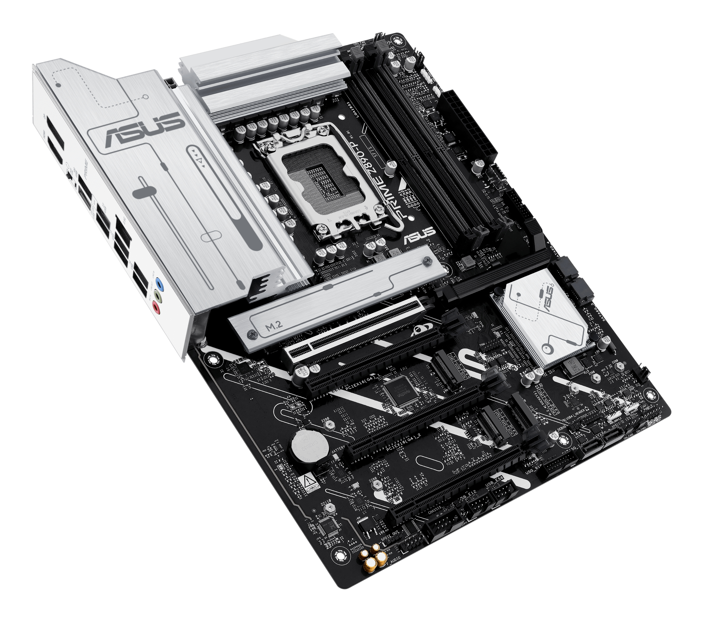 ASUS PRIME Z890-P - Motherboard - micro ATX - LGA1851-Sockel - Z890 Chipsatz - USB-C 3.2 Gen 2x2, USB 3.2 Gen 2, Ansicht 2