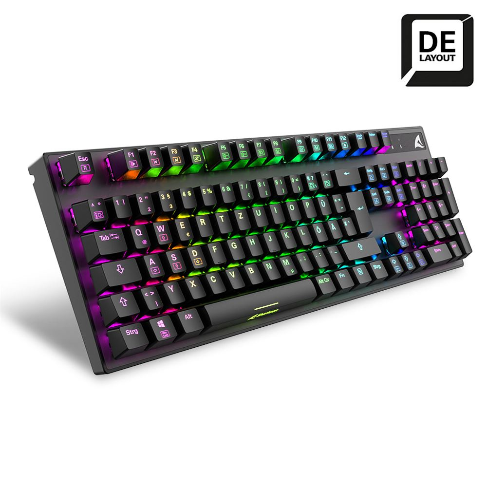 Sharkoon Skiller Mech SGK20 BROWN - TL: Deutsch, QWERTZ, Ansicht 2