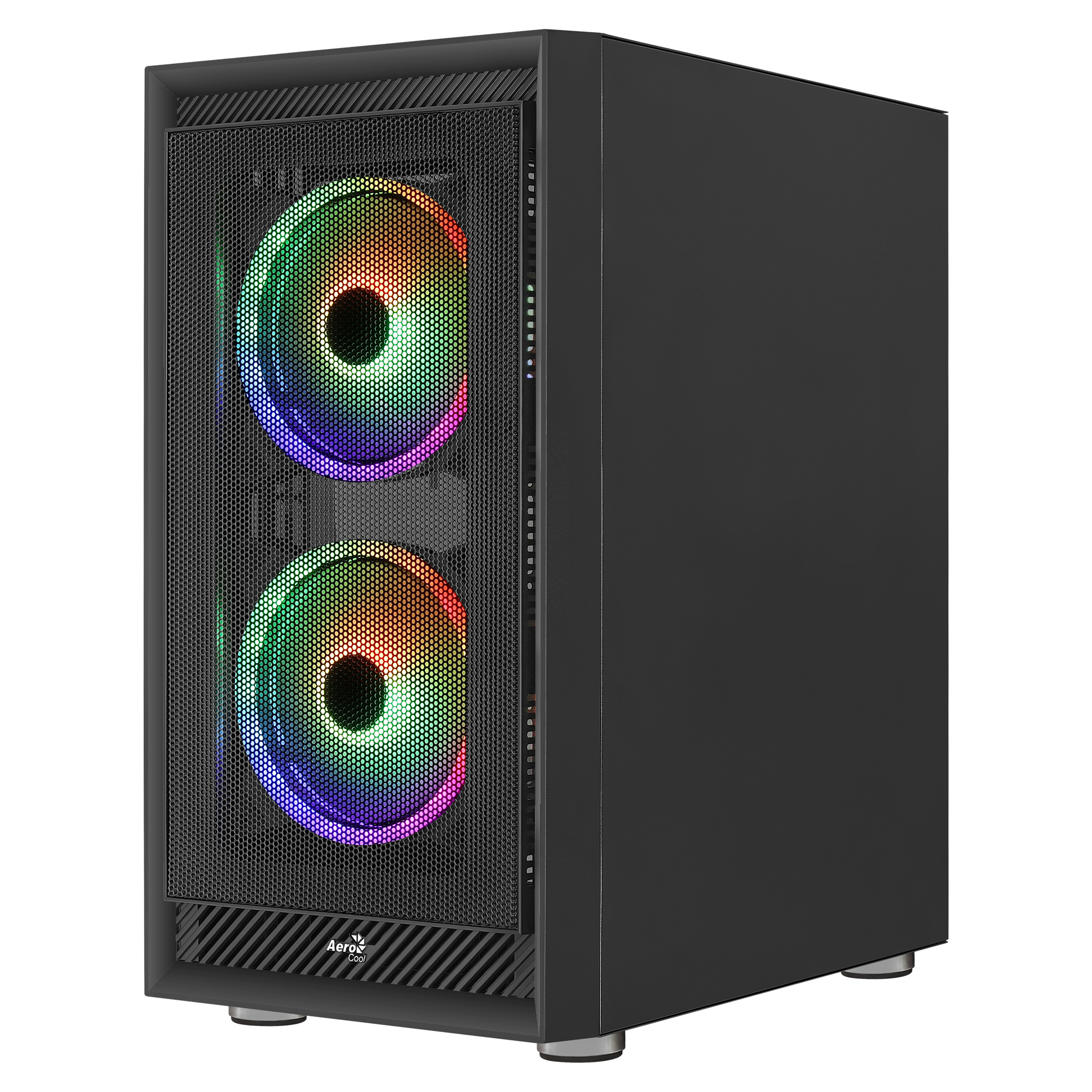AEROCOOL ADVANCED TECHNOLOGIES AeroCool Graphite-G-BK-v3 - MDT - ATX - Seitenteil mit Fenster (gehärtetes Glas), Ansicht 4